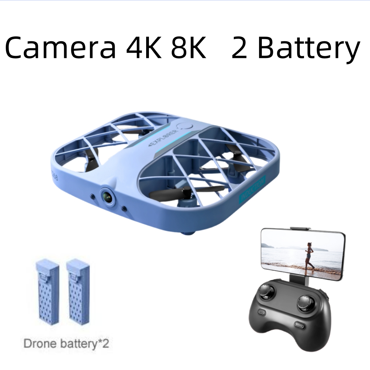 JJRC H107 FPV RC Drone with 2  - Eachine Drone E010 recension och pris