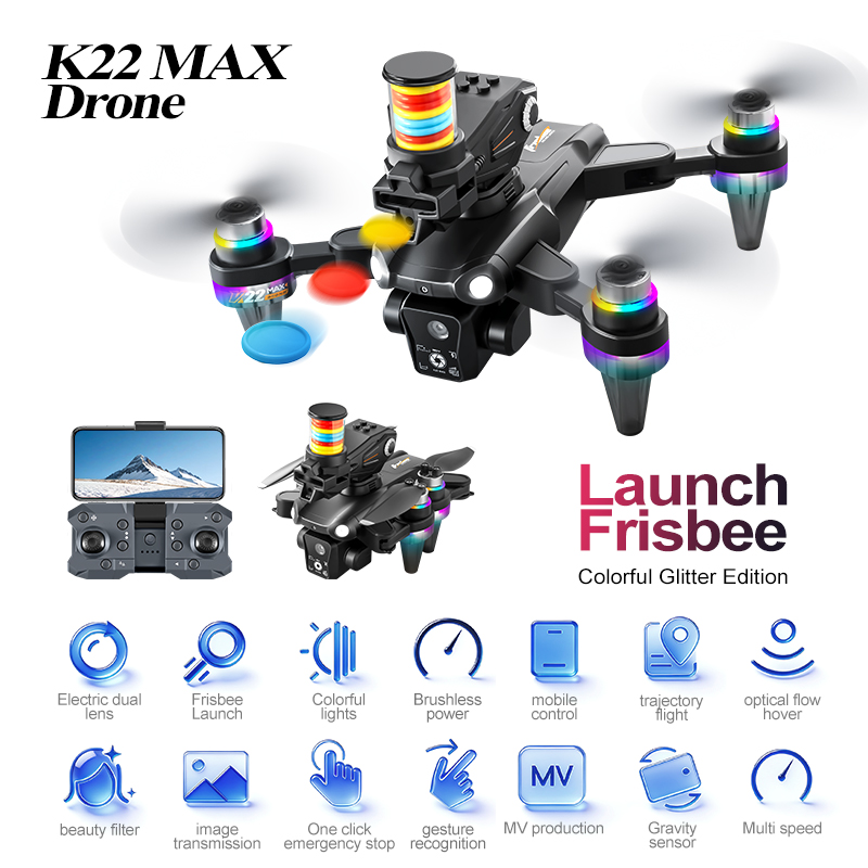 JCMO K22 MAX Frisbee Launch Dr - Drone Camera 4K recension och pris